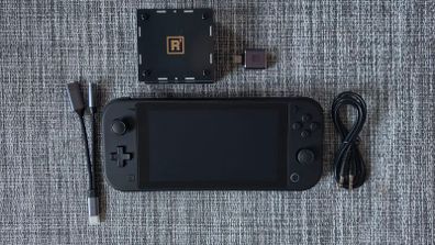 Nintendo Switch Lite with SUPER5 OLED Touch / SUPER5 HDMI Black Mega Upgrade Kit by RetroRemake Taki Udon