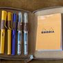 Galen Leather 5-Slot Zippered Pen Case - Crazy Horse Brown - brand new Image 4