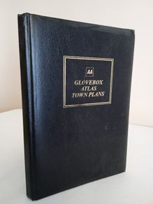 AA Book of Town Plans: Glovebox Atlas of Britain, 1996 Leather Bound Map Book (RB285)