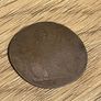 Flattened 1937 One Penny coin Image 2