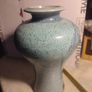 Louis Mulcahy Irish Pottery - Large Green Posy Jar Image 9