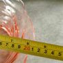 Vintage Heisey Pink Twist Depression Glass Serving Bowl 8 inches. Image 2