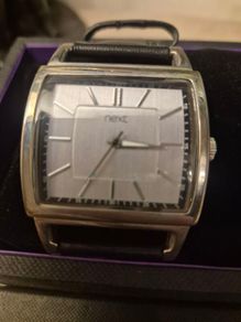 Men's NEXT Curved Square Dress Watch Excellent Condition with Box