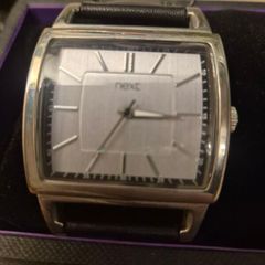 Men's NEXT Curved Square Dress Watch Excellent Condition with Box