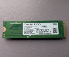 New Crucial E100 1TB M.2 NVMe with heatsink