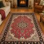 Fine Persian Tabriz Wool and Silk Hand Knotted Rug Carpet Image 2