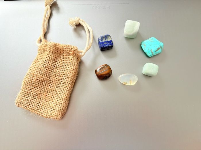 Mixed Crystal Stones with pouch