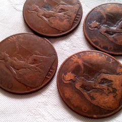 1915 Pennies.