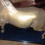 Vintage Metal Large Horse Figurine on Stone Base Image 8