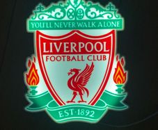 Liverpool Crest LED Light Box Football Fan Lamp