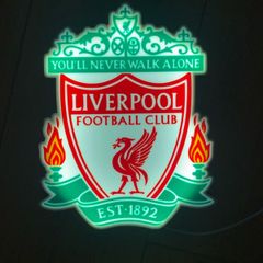 Liverpool Crest LED Light Box Football Fan Lamp