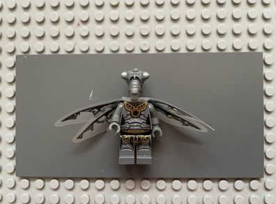 lego Star Wars sw0382 Geonosian Zombie minifigure - Dark Bluish Gray, with Wings