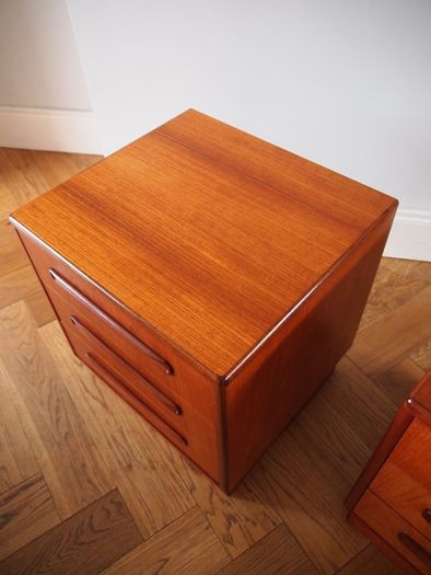 Delivery Available G Plan Fresco Teak Bedside Cabinets Chests Of Drawers Mid Century Vintage Retro Pair
