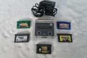 Nintendo Game Boy Advance SP -SNES Edition Shell + Games