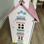 wooden dolls house with furniture & figures Image 7