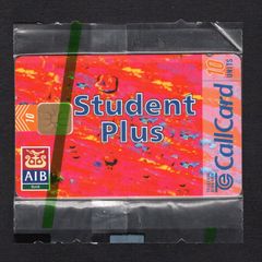 1996 Ireland 10 unit AIB "Student Plus" bank account (ODS2) Call Card New in Packaging. Telecom Eireann card number 1153
