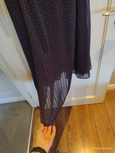 Gallery pleated midi dress