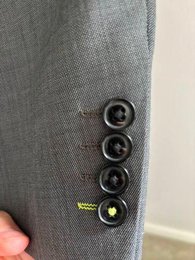 Remus Uomo Slim Fit Grey Wool Rich Suit (36R / 32S)