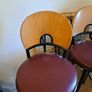 Mid Century Vintage bar stools x2 Excellent Condition Collection Pieces Image 2