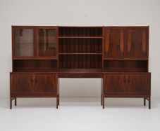 Mid-Century Danish Rosewood Modular Desk and Wall Unit by Poul Hundevad, 1960s