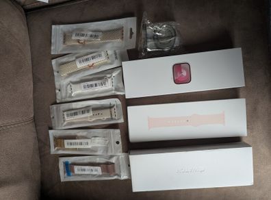 Apple Watch Series 9 [GPS + Cellular 41mm pink] Smartwatch