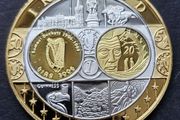 IRELAND 2006 EIRE .999 Silver Europa Gold Gilded Medal