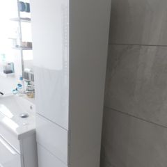 Bathroom high gloss cabinet
