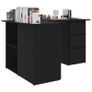 Corner Desk Black 145x100x76 cm Chipboard Image 4