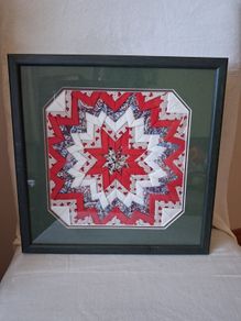 Framed Quilted Embroidery Picture