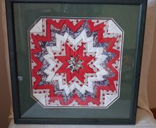 Framed Quilted Embroidery Picture