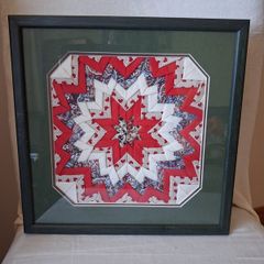 Framed Quilted Embroidery Picture