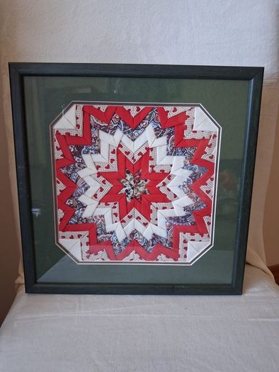 Framed Quilted Embroidery Picture