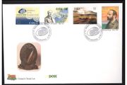 1996 Ireland 150th Birth Anniversary of Michael Davitt. Ireland's Presidency of European Union. Birth Centenary of Thomas McLaughlin. 50th Anniversary of Bord na Mona Commemorative Stamps An Post First Day Cover (FDC)