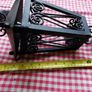 Vintage '60 wrought iron ceiling lamp removableTop Image 6