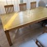 Karel Mintjens Solid Oak Dining Table (220x95cm) + 6 Chairs" Image 5