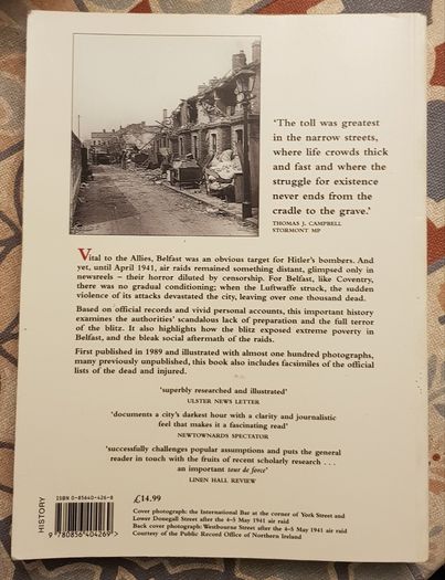 The Blitz: Belfast In The War Years by Brian Barton