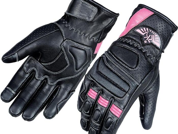Women's Premium Genuine Leather Motorcycle Gloves Breathable Touring, Racing & Street Bike Gloves