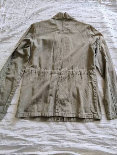New Look green cotton jacket in very good condition see last three photos for exact measurements FREE STANDARD POSTAGE INCLUDED