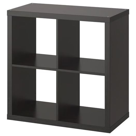 KALLAX Ikea Shelving black brown 77cmx77cm