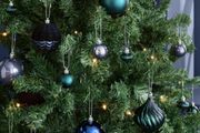 Navy Christmas Baubles