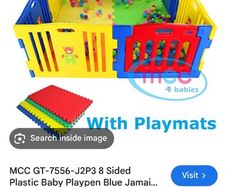 playpen 8 pieces (just like picture) includes a gate