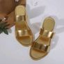 PRICE DROP Quick sale gold sandals size 40 Image 3