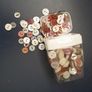 Approx 300 Buttons - 12mm - per container Image 2