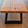 Solid Oak Dining Bench Image 3