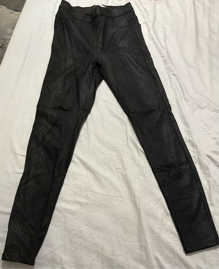 Black Snakeskin Jeggings