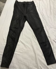 Black Snakeskin Jeggings