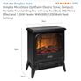 Dimplex MicroStove Optiflame Electric Stove, Compact, Portable Freestanding Fire with Log Fuel Bed, LED Flame Effect and 1.2kW Heater With 600/1200 Watt Heat Settings Image 5
