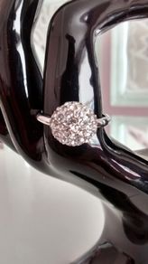 Platinum Plated Crystal Ring