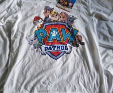 Boys Paw Patrol Junior Shield Characters T-Shirt White