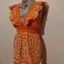RIVER ISLAND Orange floral frill detail beach maxi dress,  NEW WITH TAGS Image 5